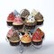 KSA Scrolled Cupcake Display Rack - 10.75&#x22; - Gray
